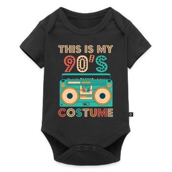 This Is My 90s Costume Shirt 1990s Retro Vintage - Baby Premium Kurzarmbody - Schwarz - Vorne