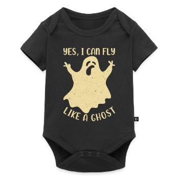 Funny Halloween ghost I Yes, I can be like a Ge - Baby Premium short-sleeve bodysuit - black - Front