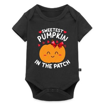 Halloween Sweet Pumpkin I Citrouille la plus douce de la famille - Body à manches courtes Premium Bébé - noir - Devant