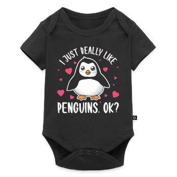 I like penguins Really, OK? Penguin lovers - Baby Premium short-sleeve bodysuit - black - Front