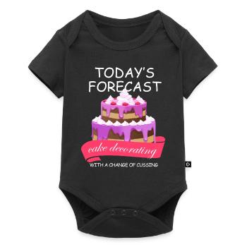 todays forecast cake decorating Design for a - Baby Premium short-sleeve bodysuit - black - Front