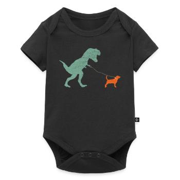 Vintage T-Rex - Baby Premium short-sleeve bodysuit - black - Front