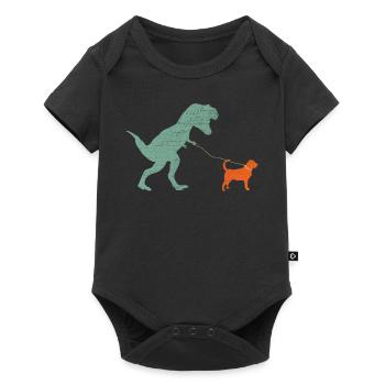 Vintage T-Rex - Baby Premium short-sleeve bodysuit - black - Front