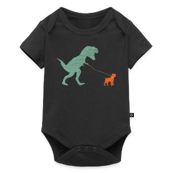 Vintage T-Rex - Baby Premium short-sleeve bodysuit - black - Front
