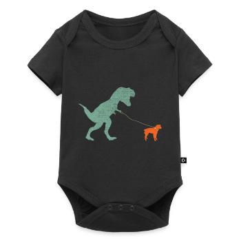 Vintage T-Rex - Baby Premium short-sleeve bodysuit - black - Front