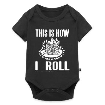 This Is How I Roll Awesome Spaghetti Lover T-Shirt - Baby Premium short-sleeve bodysuit - black - Front
