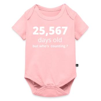 70th birthday - Baby Premium short-sleeve bodysuit - rose - Front