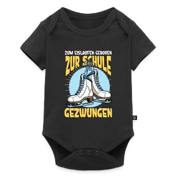 Eislaufen - Baby Premium Kurzarmbody - Schwarz - Vorne