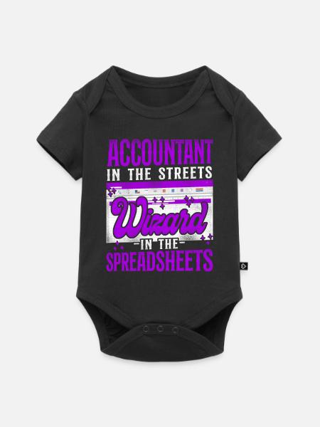Accountant Bookkeeper Accounting - Baby Premium Kurzarmbody - Schwarz