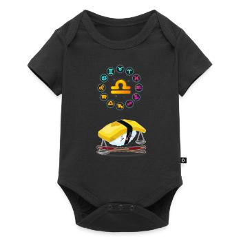 Sushi japonais Drôle Balance Zodiac Sushi Lover Pun - Body à manches courtes Premium Bébé - noir - Devant