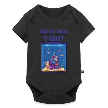 Das ist mein Wasserwechsel T-shirt Aquarianer - Baby Premium Kurzarmbody - Schwarz - Vorne