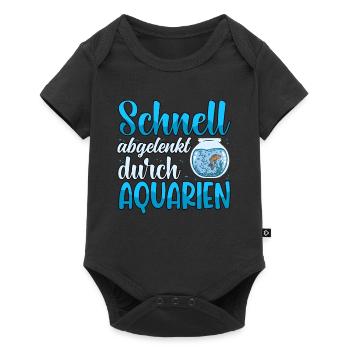 Aquarianer - Baby Premium Kurzarmbody - Schwarz - Vorne