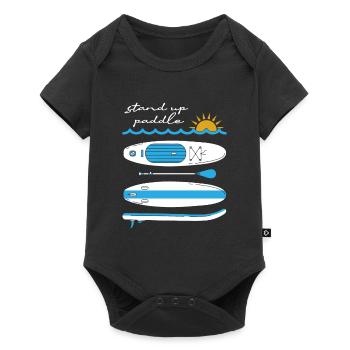 Stand Up Paddling - Baby Premium Kurzarmbody - Schwarz - Vorne