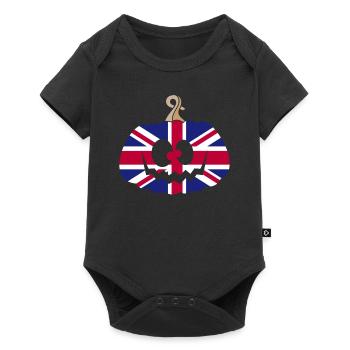 Hongrie Halloween Citrouille - Body à manches courtes Premium Bébé - noir - Devant