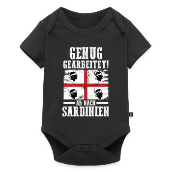 Sarde Sardische Flagge Sardegna Sardinien - Baby Premium Kurzarmbody - Schwarz - Vorne