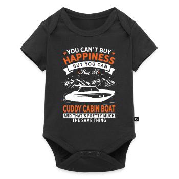 Je ne peux pas acheter du bonheur, mais un bateau câlin - Body à manches courtes Premium Bébé - noir - Devant