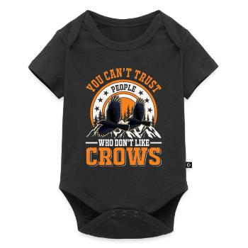 Crow Raven Raven Crow Keeping Crow Breeder - Baby Premium short-sleeve bodysuit - black - Front