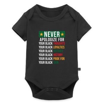 Black History - Baby Premium Kurzarmbody - Schwarz - Vorne
