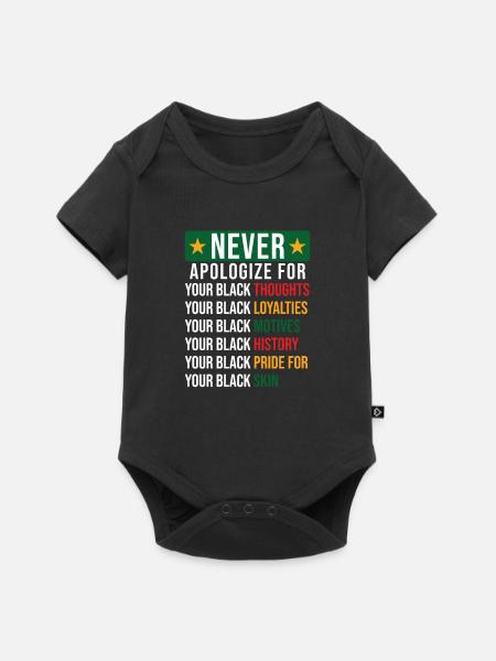 Black History - Baby Premium Kurzarmbody - Schwarz