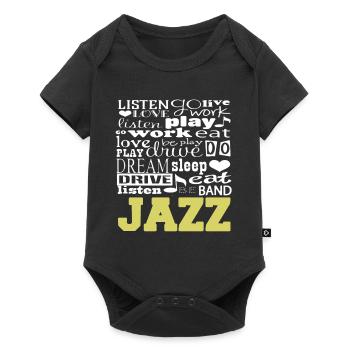 Lists Live Love Play Awesome JAZZ Band Player - Baby Premium short-sleeve bodysuit - black - Front
