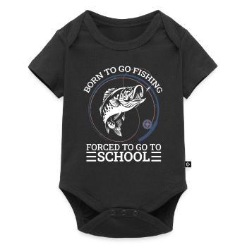 Fishermen Fishing Fishing Fishing Anglers Fish Fish - Baby Premium short-sleeve bodysuit - black - Front