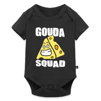 Amateurs de fromage - Funny Gouda Squad - Body à manches courtes Premium Bébé - noir - Devant