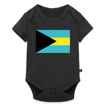 Official Bahamas Flag Bahamian Country Pride - Baby Premium short-sleeve bodysuit - black - Front