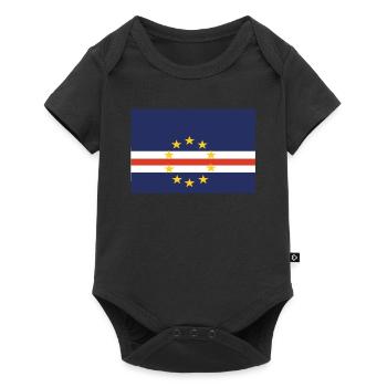 Officiel Cap Verda Drapeau Verdeans Cabo Country - Body à manches courtes Premium Bébé - noir - Devant