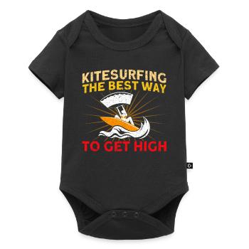 Kiteboarder Kitesurfer Kiten Kiteboard Cadeau - Body à manches courtes Premium Bébé - noir - Devant