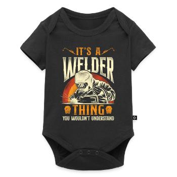 Welder Welding Vintage Retro It's - Baby Premium short-sleeve bodysuit - black - Front