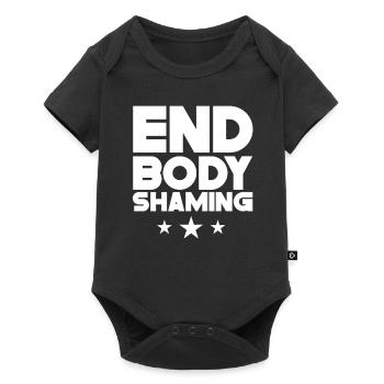 Body Shaming Quitting Annoyance Stop Body shaming - Baby Premium short-sleeve bodysuit - black - Front