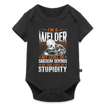 Welder Welding Vintage I'm A - Baby Premium Kurzarmbody - Schwarz - Vorne