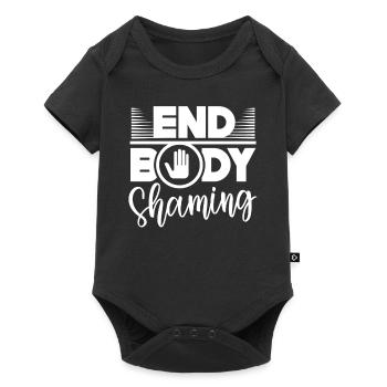 Body Shaming Quitting Body shaming Annoyance Stop - Baby Premium short-sleeve bodysuit - black - Front