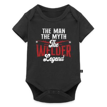 Welder Welding Dad Father Vintage - Baby Premium short-sleeve bodysuit - black - Front