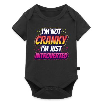 I'm not cranky I'm just an introvert - Baby Premium short-sleeve bodysuit - black - Front