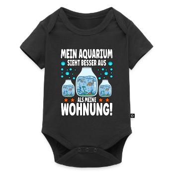 Aquarianer - Baby Premium Kurzarmbody - Schwarz - Vorne