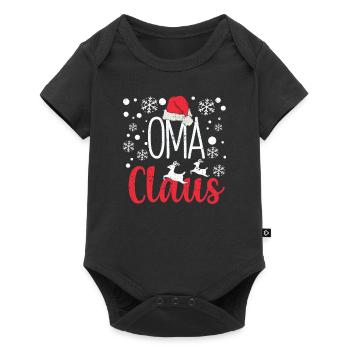 Santa Drôle Grand-mère Noël Pyjama Noël PJs Grand-mère - Body à manches courtes Premium Bébé - noir - Devant