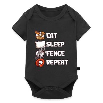 fencing - Baby Premium short-sleeve bodysuit - black - Front