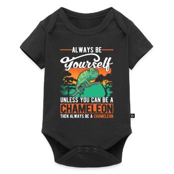 Chameleon Gift Chameleon - Baby Premium short-sleeve bodysuit - black - Front