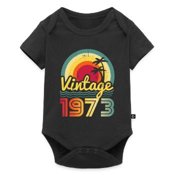 Vintage 1973 - Baby Premium short-sleeve bodysuit - black - Front