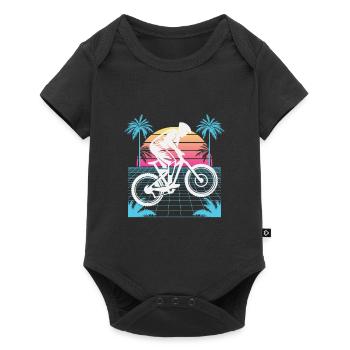 Vaporwave Downhill - Baby Premium short-sleeve bodysuit - black - Front