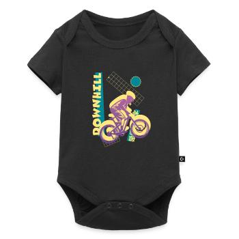 Vaporwave Downhill - Baby Premium short-sleeve bodysuit - black - Front