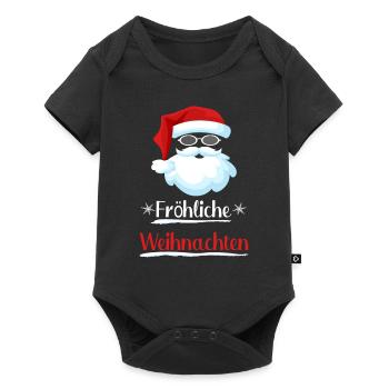 Witziger Santa - Baby Premium Kurzarmbody - Schwarz - Vorne