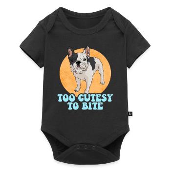 Français Cadeau Bulldog Français Bulldogs - Body à manches courtes Premium Bébé - noir - Devant