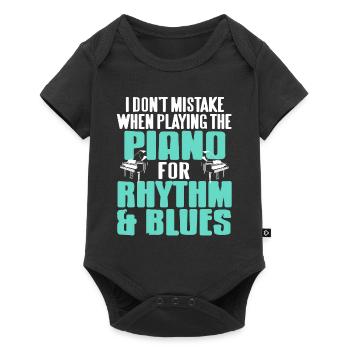 I Don't Mistake When Playing The Piano For RnB - Baby Premium short-sleeve bodysuit - black - Front