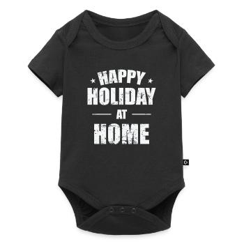 Happy Holiday at Home Holiday Leisure - Baby Premium short-sleeve bodysuit - black - Front