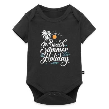 Beach Summer Holiday Holiday Leisure Holidays - Baby Premium short-sleeve bodysuit - black - Front