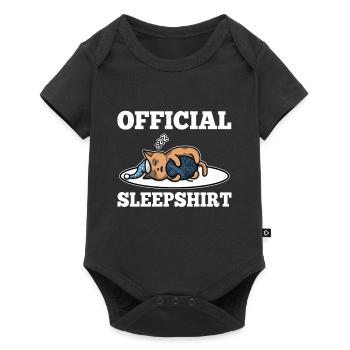 Chemise de sommeil officielle chat - Body à manches courtes Premium Bébé - noir - Devant