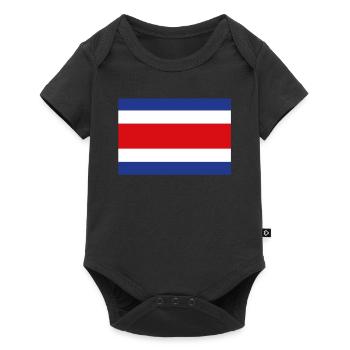 Official Costa Rica Flag Costa Rican Country Pride - Baby Premium short-sleeve bodysuit - black - Front