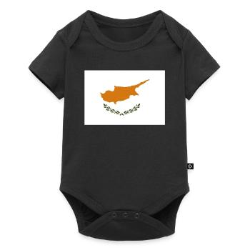 Official Cyprus Flag Cypriots Greek Turkish - Baby Premium short-sleeve bodysuit - black - Front